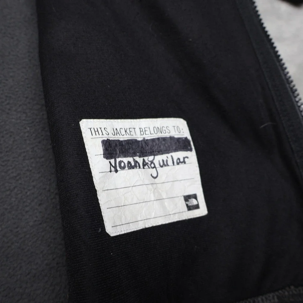 North Face Jacket Boys Large Black Denali Polartec Fleece Recycled Outdoor Fall‎